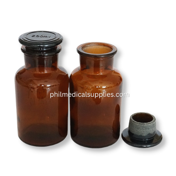 Amber Bottle (Wide Mouth), 250mL 5.0 (2)