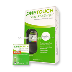 Glucometer with Strips (25's), ONE TOUCH SELECT PLUS SIMPLE 5.0 (13)