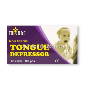 Tongue Depressor Wooden (Non-Sterile) 100's, TOPCARE 5.0 (6)