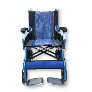 Wheelchair Lightweight for Travel, 8kg. (Blue) 5.0 (5)