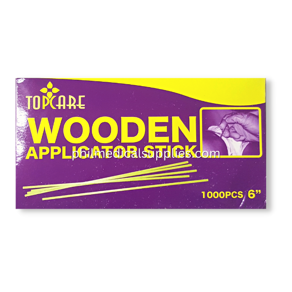 Wooden Applicator Stick 6 Non-Sterile (1000's) TOPCARE 5.0 (1)