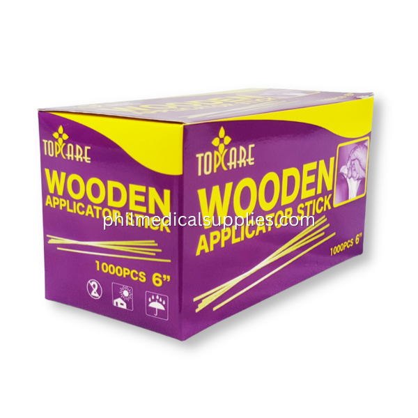 Wooden Applicator Stick 6 Non-Sterile (1000's) TOPCARE 5.0 (4)