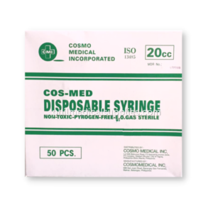 Syringe 20mLcc without Needle (50's), COSMED 5.0