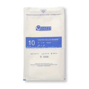 Gauze Pad 4x8x8 Ply sterile (10's) ORMED 5.0 (3)