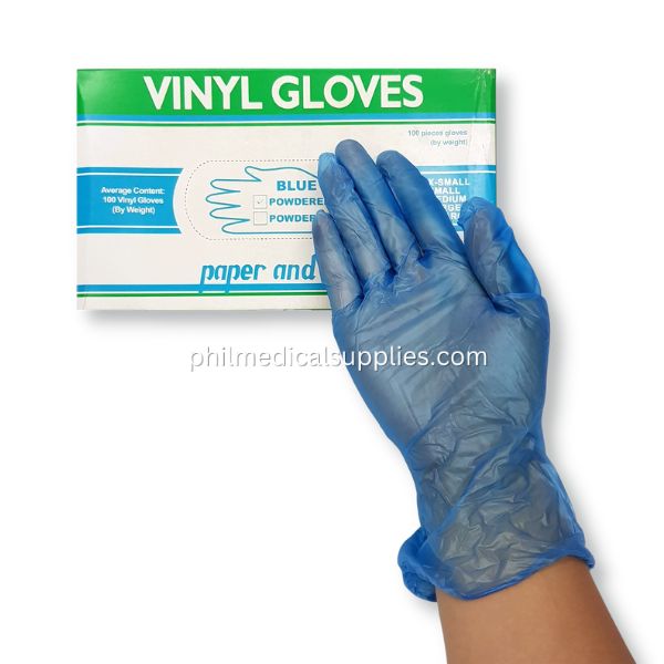 Gloves Vinyl, POWDERED, (SMALL) 100's, PAPER&LINEN 5.0 (2)