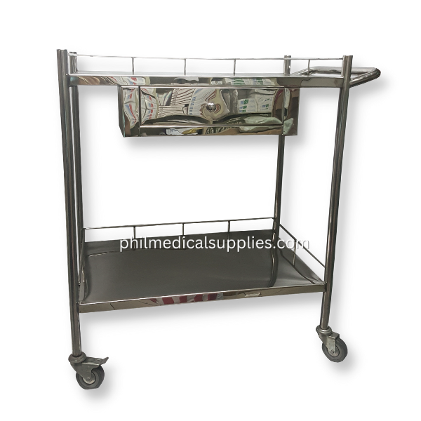Medical Utility Cart with Drawer Stainless 5.0 (2)