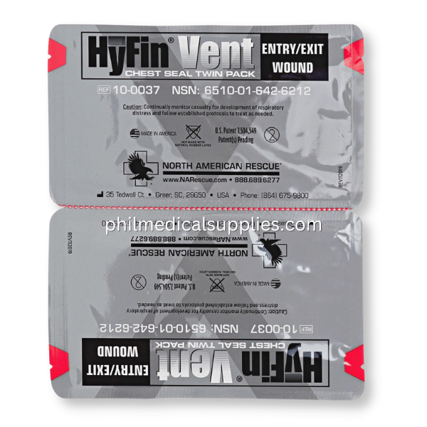 NAR HyFin Vent Chest Seal TWIN Pack (Grey), 10-0037 – Philippine Medical  Supplies