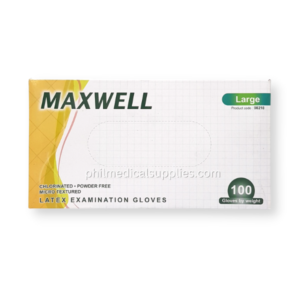 Gloves Latex, Powder Free, Large (100’S) MAXWELL 5.0 (1)