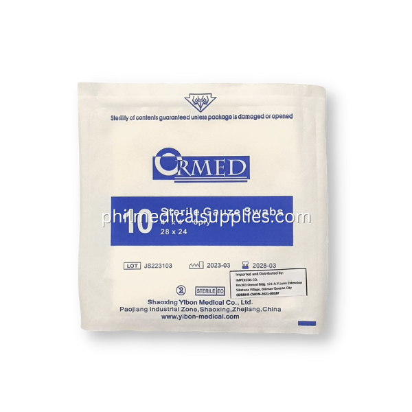 Gauze Pad 4x4x8 Ply Sterile (10’s Packs) ORMED 5.0 (4)