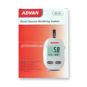 Glucometer with Strips, ADVAN BG-707 BS-602 5.0 (8)