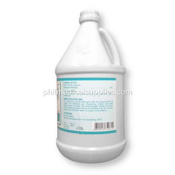 Hydrogen Peroxide 6% 20V Solution Gallon, (Agua Oxinada) 6.0 (2)