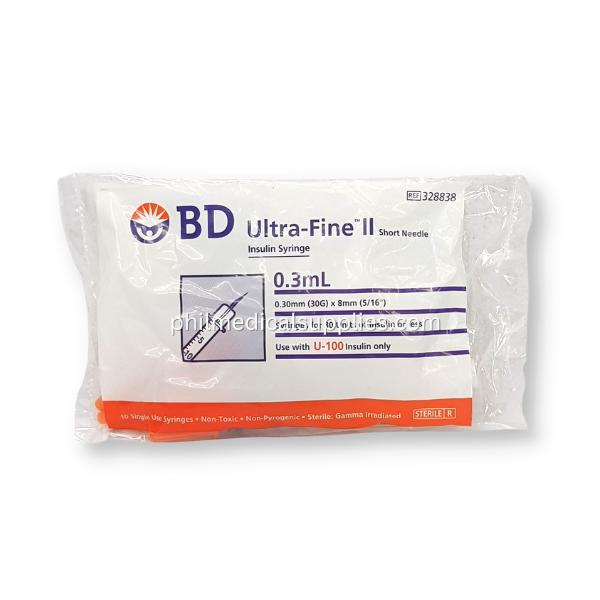 Insulin Syringe G-30, BD ULTRA-FINE II 5.0 (4)
