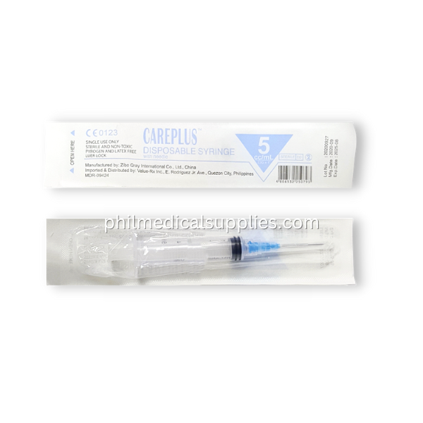 Syringe w Needle, CAREPLUS 5.0 (1)