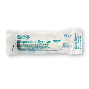 Syringe 30mLcc without Needle, SURESHOT (Pack of 40’s) 5.0 (1)