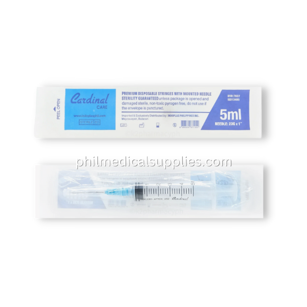 Syringe w Needle (100’s), CARDINAL 5.0 (4)