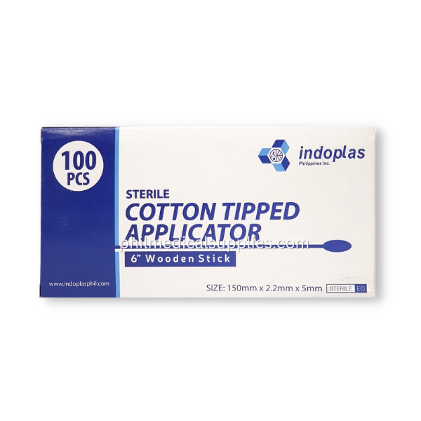 Cotton Applicator Sterile, (100’s) INDOPLAS 5.0 (1)