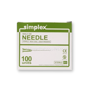 Needle Disposable Hypodermic (100's), SIMPLEX 5.0 (1)