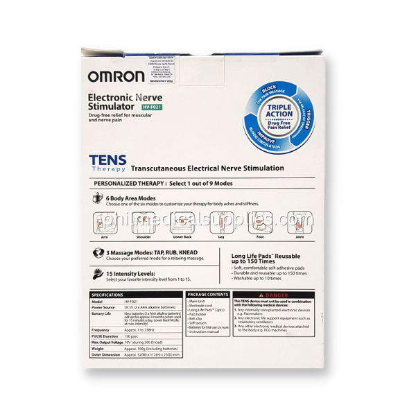 Buy OMRON HV-F021 TENS MACHINE online at Cincotta Discount Chemist