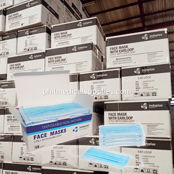 Face Mask Surgical 3 ply (50’s), INDOPLAS- WHOLESALE!! 5.0