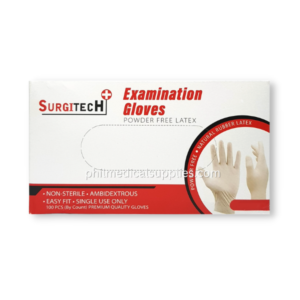 Gloves Latex, Powder Free (100’S) SURGITECH 5.0 (2)