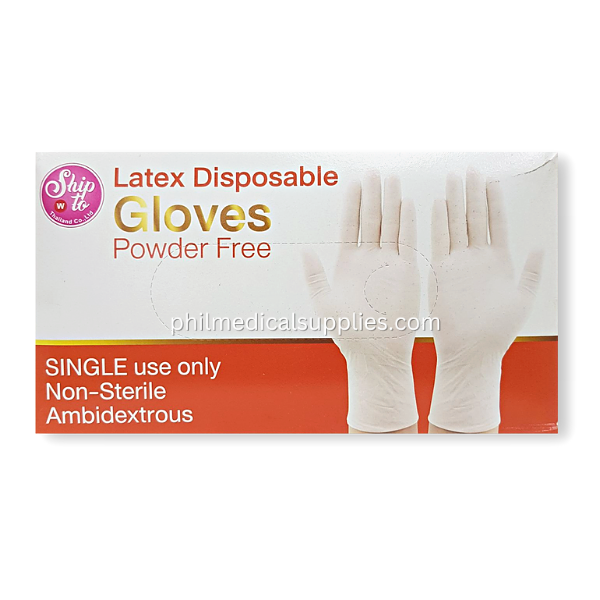 Gloves Latex, Powder Free, Large (100's) SHIP 5.0