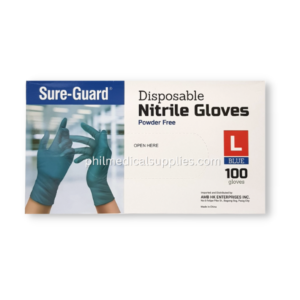 Gloves Nitrile Blue, (100’S) SURE-GUARD 5.0 (1)