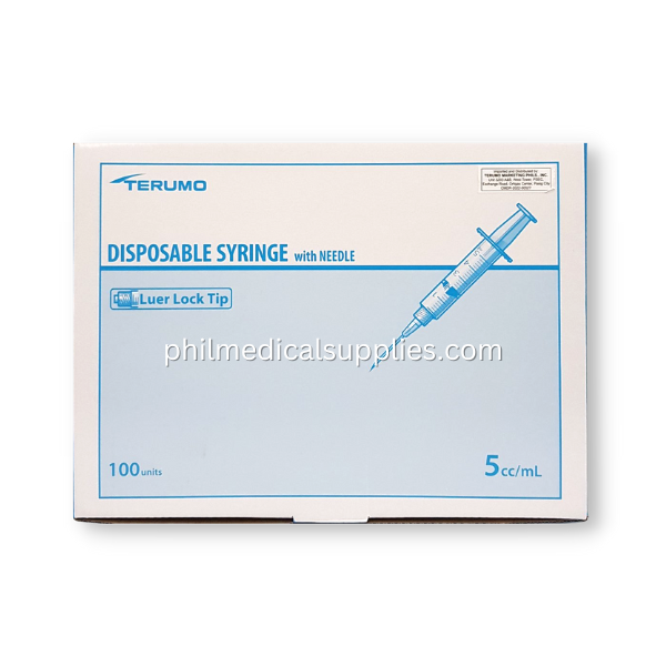 Syringe 5mLCc with Needle G-23×1″, TERUMO (100’s) 5.0 (2)